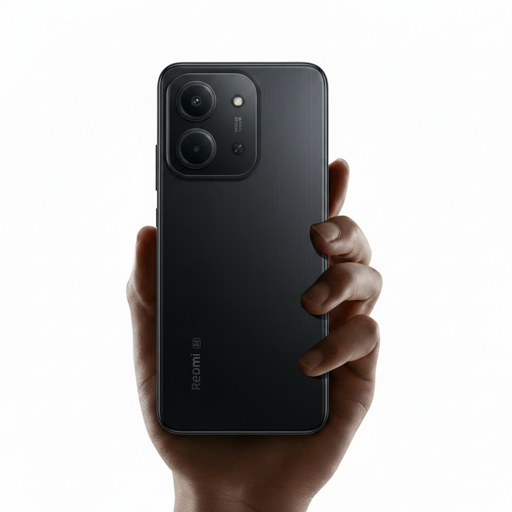 Midnight Black - Redmi 15C 5G back straight