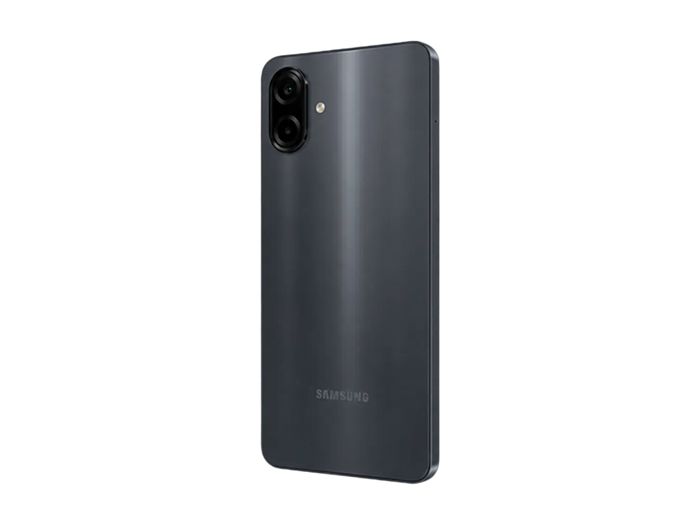 Black - Samsung Galaxy A07 4G back angled view