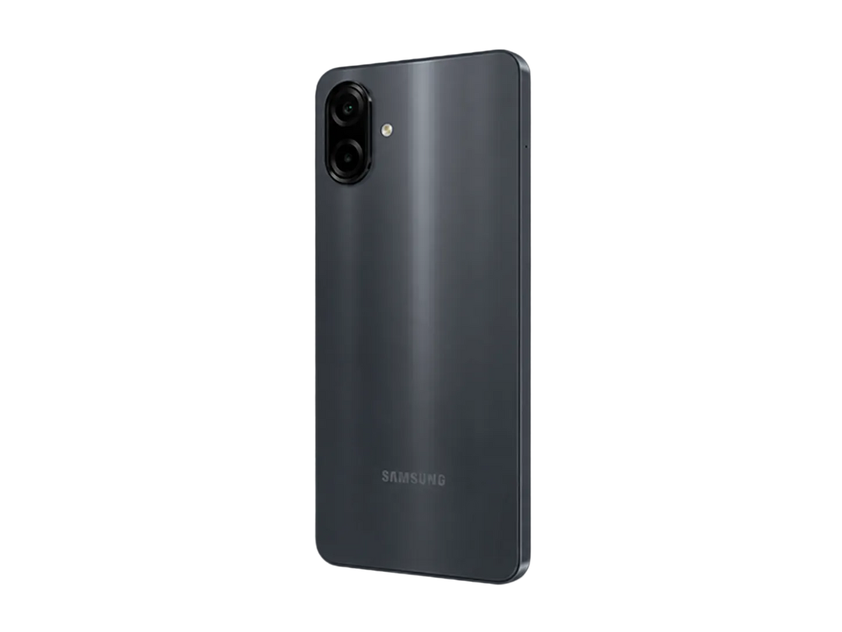 Black - Samsung Galaxy A07 4G back angled view