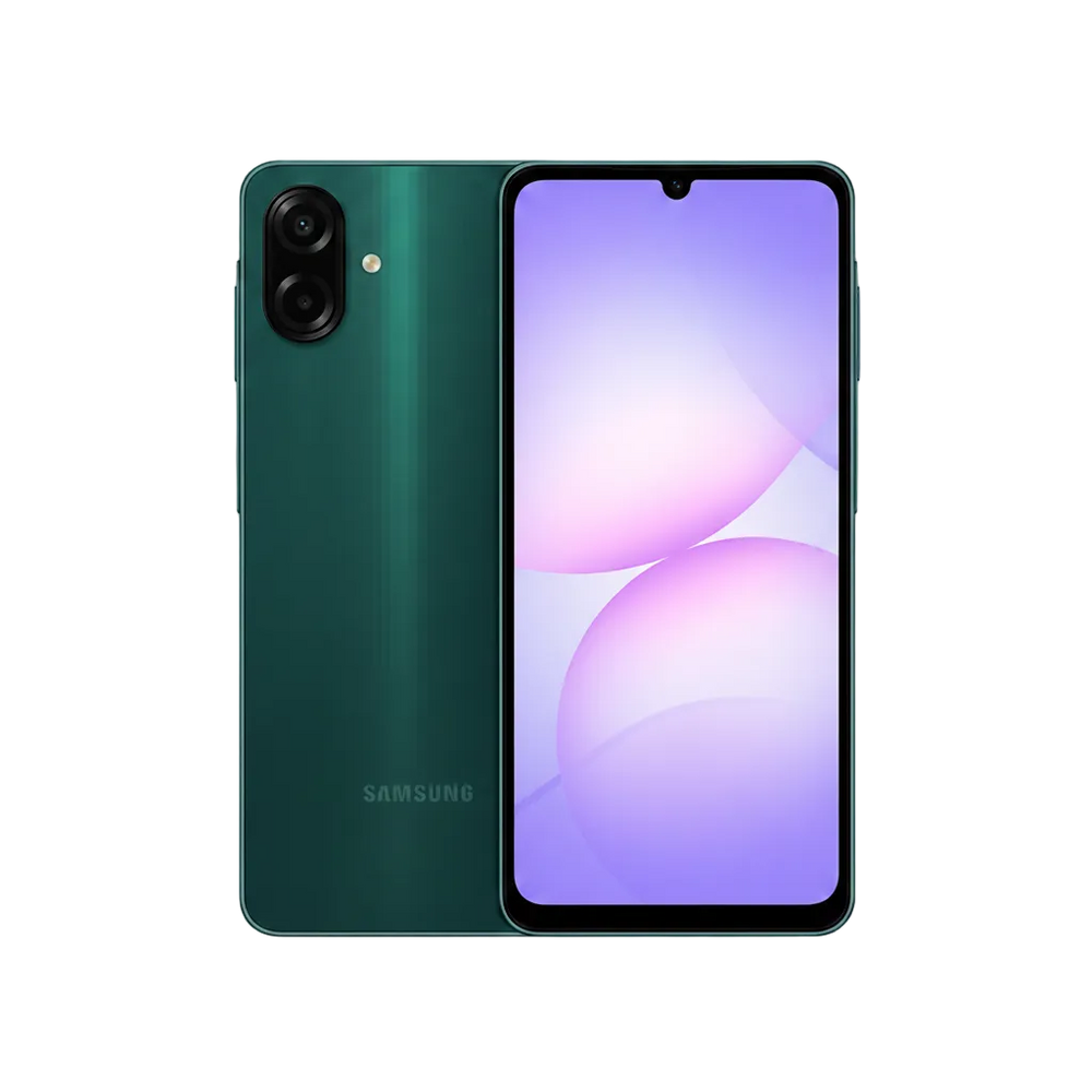 Green - Samsung Galaxy A07 4G front and back