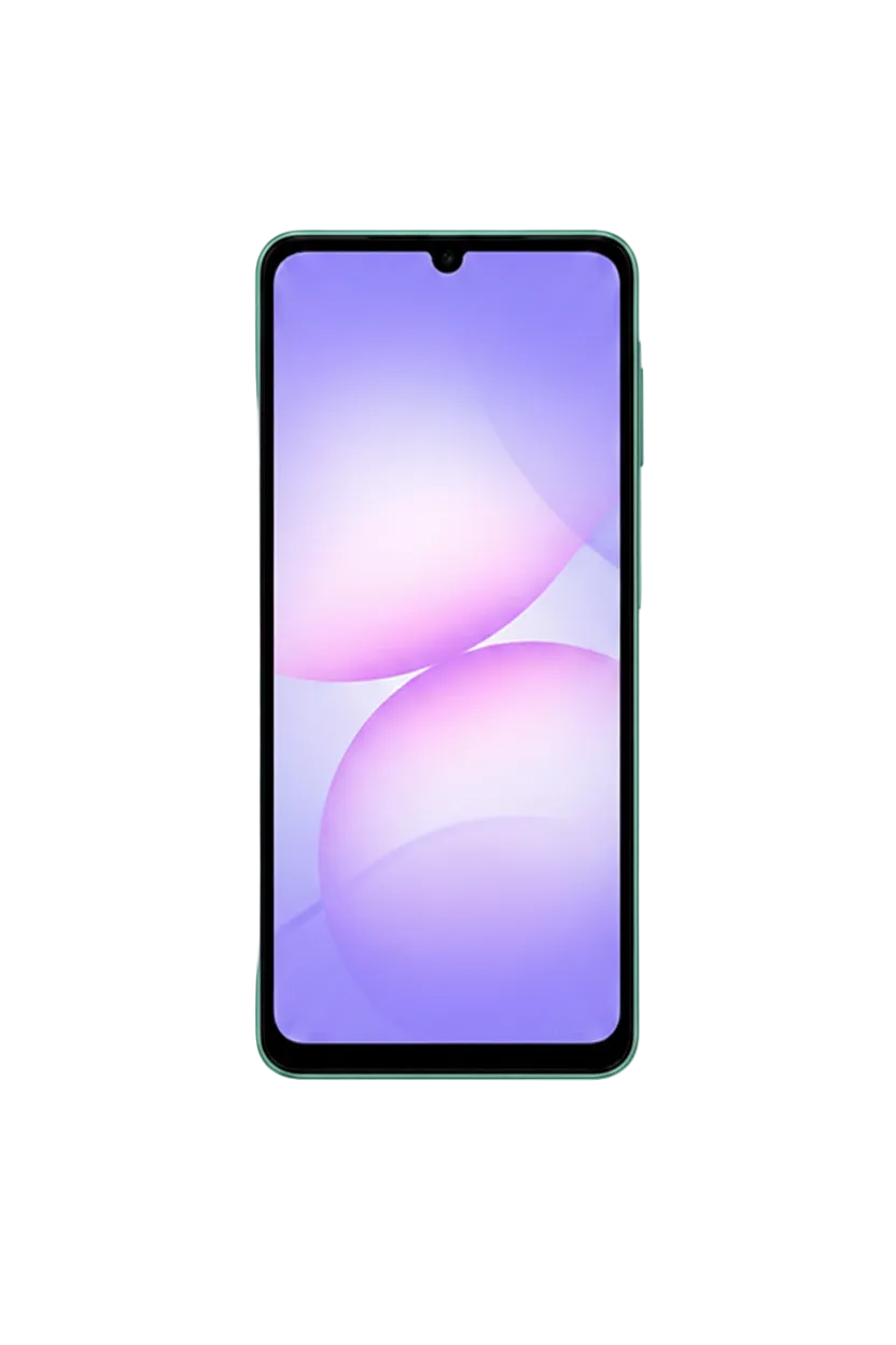Green - Samsung Galaxy A07 4G front display view