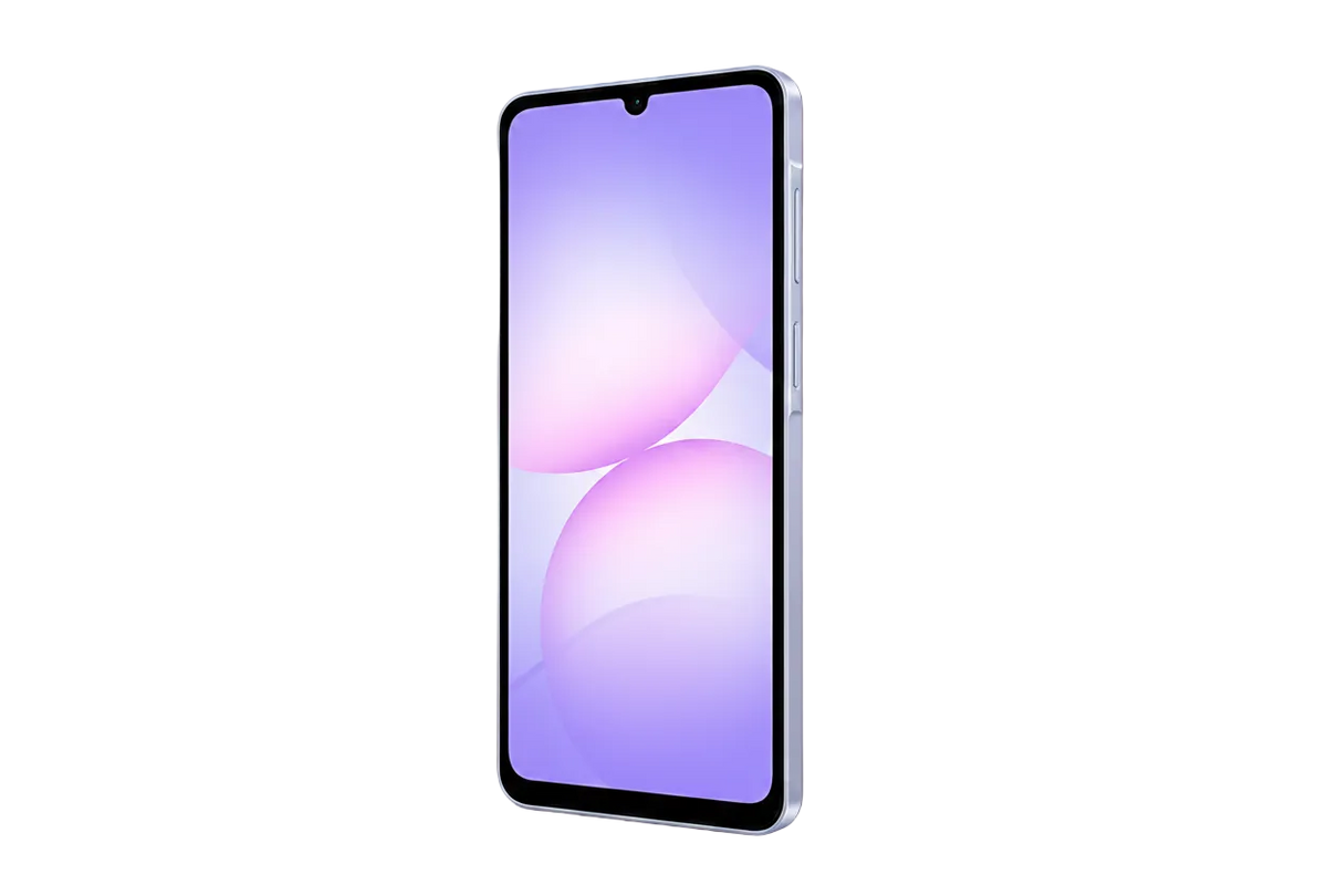 Light Violet - Samsung Galaxy A07 4G front angled view