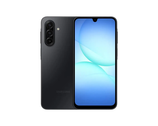 Black - Samsung Galaxy A17 5G front and back view