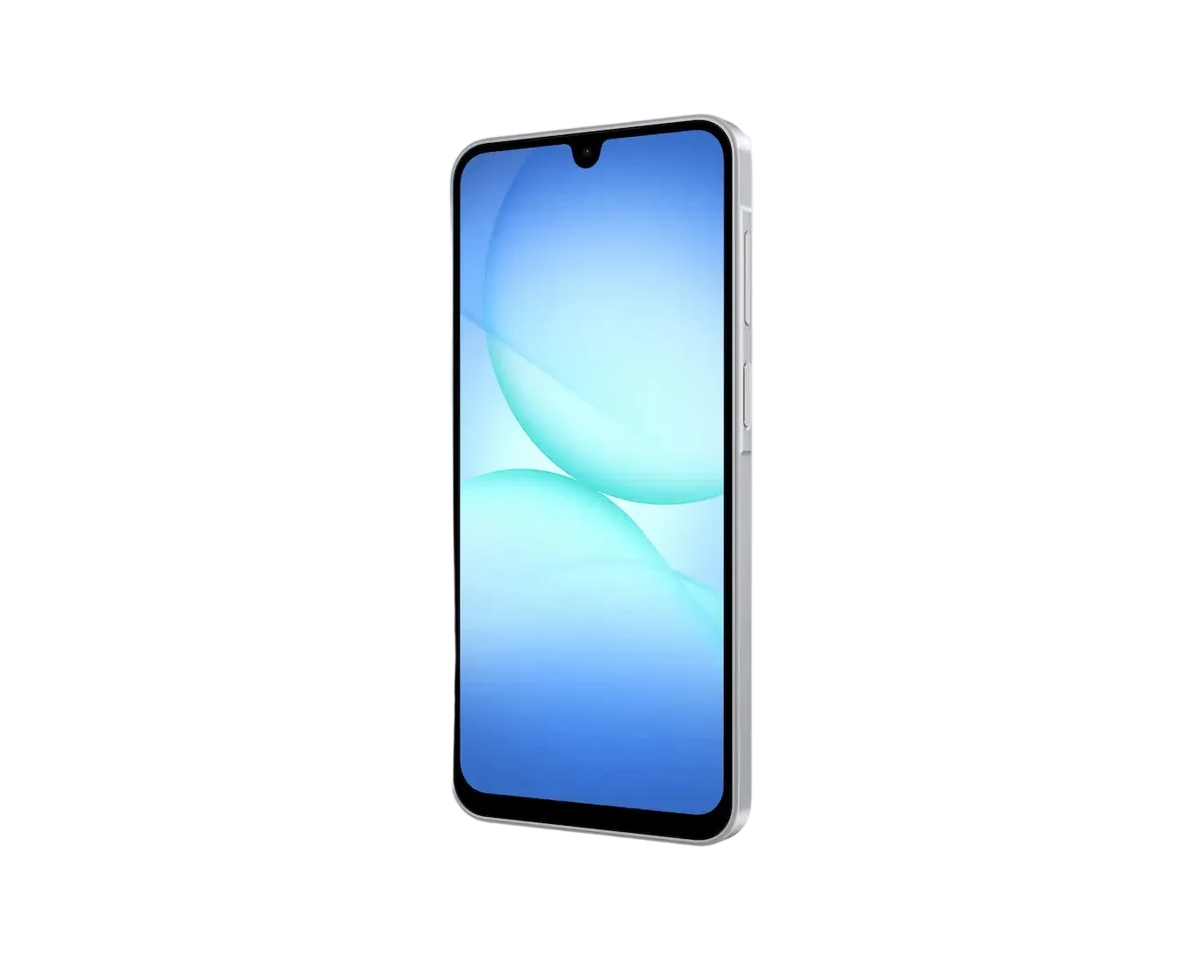 Silver - Samsung Galaxy A17 5G front angled view