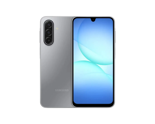 Silver - Samsung Galaxy A17 5G front and back view